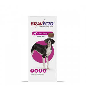 Жевательная таблетка Бравекто от блох и клещей для собак очень крупных пород ( весом 40-56 кг) от Bravecto Chews for Dogs (40-56 kg) 1 табл