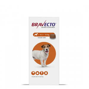 Жевательная таблетка Бравекто от блох и клещей для собак крупных пород ( весом 4.5-10 кг) от Bravecto Chews for Dogs (4.5-10 kg) 1 табл