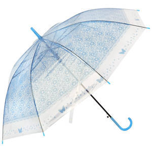 Зонт-трость полуавтоматический BASIC, 90 см (ЭВА), цвет: голубой