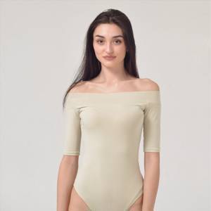 Женские Bodysuit Shoulders bodysuit - Светло-бежевый S