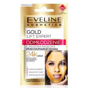 Eveline Cosmetics - GOLD LIFT EXPERT - ODMŁODZENIE - Luksusowa maseczka przeciwzmarszczkowa z 24k złotem