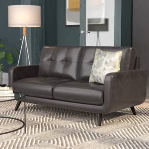 Pinehurst Genuine Leather Loveseat