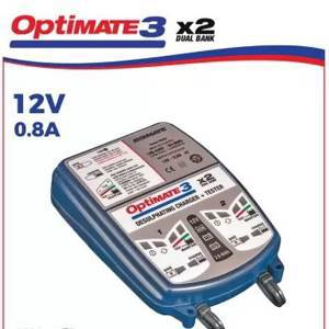 Зарядное устройство OptiMate 3 DUAL BANK (2x0,8A, 12V), TM450