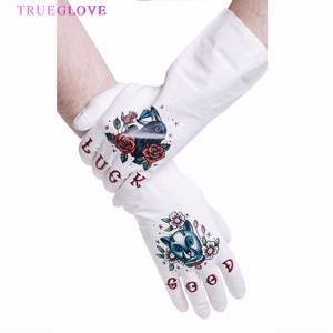 Нитриловые перчатки Trueglove белые "Good Luck"