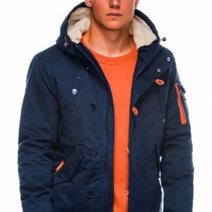 Men's winter parka C421 - navy