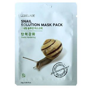 LEBELAGE. Тканевая маска для лица МУЦИН УЛИТКИ, SNAIL SOLUTION MASK, 25 гр