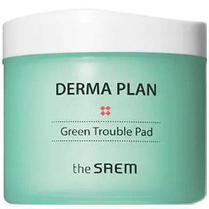 Пилинг-пэды для проблемной кожи [The Saem] Derma Plan Green Trouble Pad