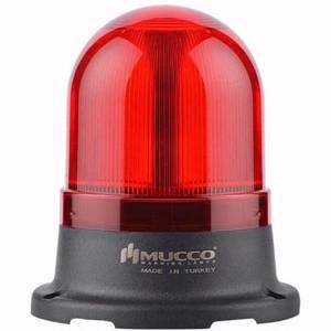 Лампа заградительного огня d 100 мм, 85-260V AC/DC, цвет красный