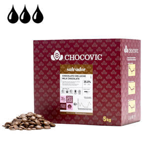 Шоколад Chocovic Salvador молочный 35% 5 кг (CHM-T1CHVC-94B)