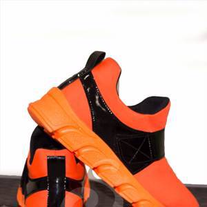 Модные кроссовки "Неон" оранжевые
