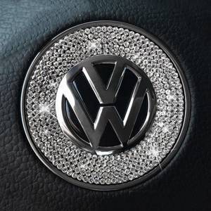 Эмблема со стразами на руль Volkswagen