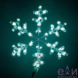 Снежинка с белыми светодиодными (LED) лампочками (новинка)IL-SN1305W