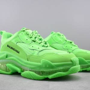 Купить Кроссовки BALENCIAGA TRIPLE S NEON GREEN