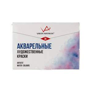 Краски акварель художеств. 36цв Vista-Artista Studio, VAWS-36 кювета, 2,5мл