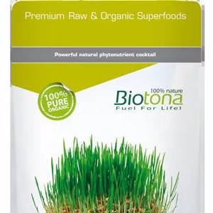 Biotona, Wheat Grass 100% Raw Juice Powder – 200g