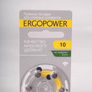 ER-001 Батарейки для слуховых аппаратов ERGOPOWER 10, Батарейки для слуховых аппаратов ERGOPOWER 10 ЕR-001, Премиум-батарейки для слуховых аппаратов., Рекомендации по применению:, Меры предосторожности:, Срой годности: