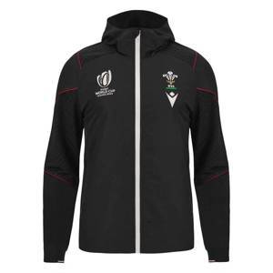 Macron Men's Wales Rugby World Cup 2023 Full Zip Sweatshirt - Black