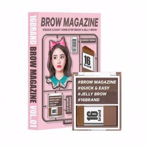 16 Brand Brow Magazine Eyebrow Palettes Ash Brown 3.6g - Тени для бровей 3.6г