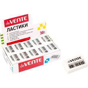 Ластик «deVENTE» Box 30x20x7мм прямоуг. белый 4070907