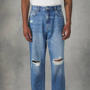 Jeans baggy fit con rotture