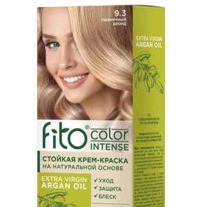 Стойкая крем-краска для волос серии Fito Сolor Intense, тон 9.3 Пшеничный блонд