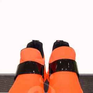 Модные кроссовки "Неон" оранжевые 36