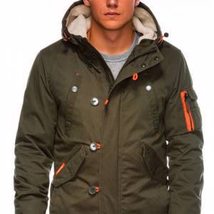 Men's winter parka C421 - green