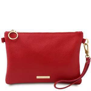 Soft leather clutch