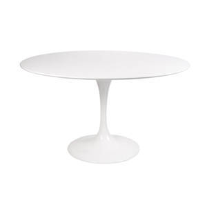 Стол Eero Saarinen  Tulip Table MDF белый D120 глянцевый