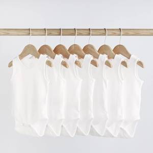 White Baby Vest Bodysuits