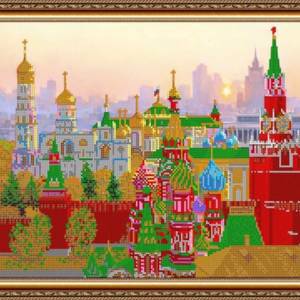 Светлица (набор с бисером) №420 "Стены Кремля", 38х30 см