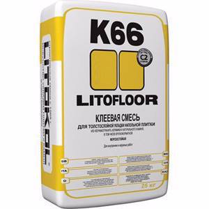 Плиточный клей Litofloor K66 - 25 кг