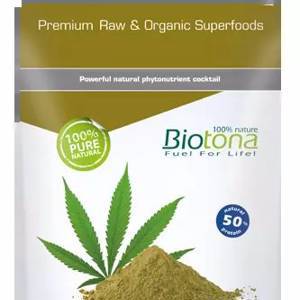 Biotona, Hanfprotein 100% Raw Powder, 300g