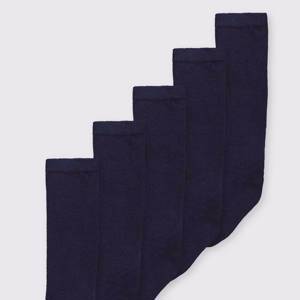 Navy Long Socks 5 Pack - 12.5-3.5