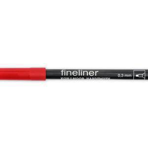 Линер FINELINER 7021, 0,3мм, красный темный