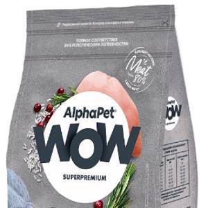 ALPHAPET WOW Sterilised Cat Chicken сухой корм для взрослых стерилизованных кошек ЦЫПЛЕНОК