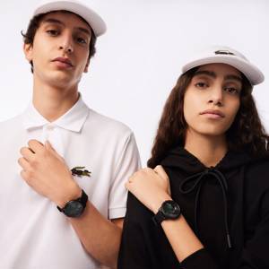 LACOSTE 12.12 x Netflix Lupin Dreizeigeruhr aus Silikon