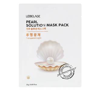 LEBELAGE. Тканевая маска для лица ЖЕМЧУГ, PEARL SOLUTION MASK,  25 гр