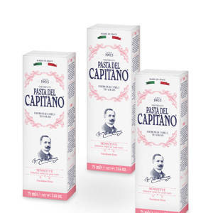 НАБОР 3=2 PASTA DEL CAPITANO 1905 ЗУБНАЯ ПАСТА ДЛЯ ЧУВСТВИТЕЛЬНЫХ ЗУБОВ 75МЛ