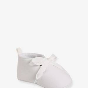 Soft Unisex Booties for Babies - white light solid