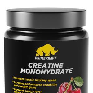 Creatine Monohydrate Micronized со вкусом Wild cherry (дикая вишня), банка 200г