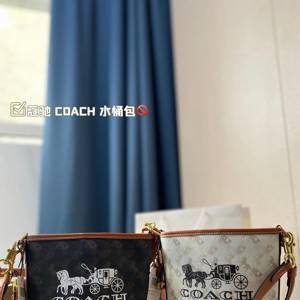 折叠盒尺寸16.19 蔻驰 Coach 水桶包 颜色搭配很有复古的感觉 高级又不失优雅 超有氛围感 通勤 休闲 约会通通可搭