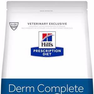 Хиллс 605541 Диета сух.д/собак Derm Complete Mini для поддержания здоровья кожи при аллергии 1.5кг