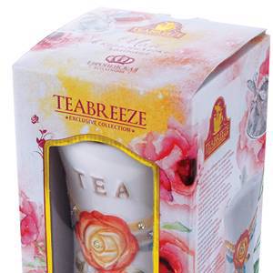 Подарочный набор Керамическая чайница Европейская коллекция (чай Оолонг Ти Гуан Инь) 1/6,100г.
