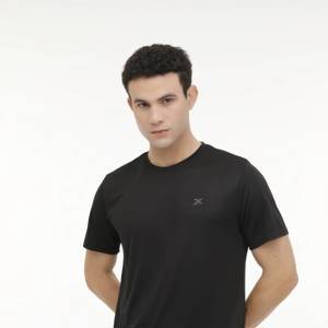 M-SN225 BSC C T-SHIRT 4FX Siyah Erkek Kısa Kol T-Shirt