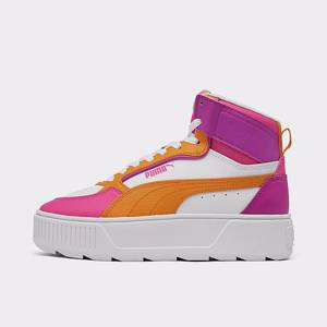 Girls' Big Kids' Puma Karmen Rebelle Mid Casual Shoes