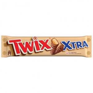 Кондитерские и хлебобулочные изделия, Шоколадный батончик Twix extra 82г