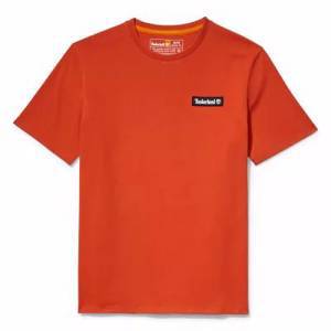 All Gender Heavyweight Badge T-Shirt in Orange