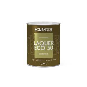 Лак для стен и потолков Komandor Laquer Eco 50, полуглянцевый, 0,9 л