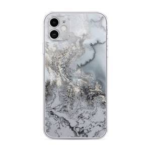 Силиконовый чехол Морозная лавина серая на iPhone 11